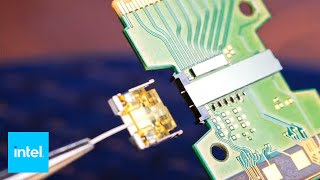 Silicon Photonics Hardware Demo  Intel [upl. by Llemert646]