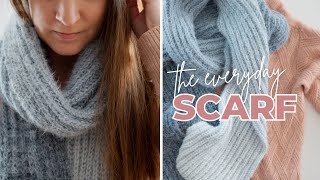 This Is The ONLY Scarf You Need  The Everyday Knit Scarf [upl. by Airet]