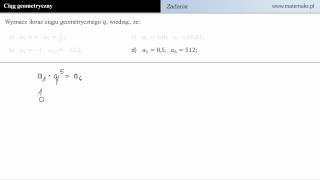 Ciąg geometryczny  zadanie 3d [upl. by Naji]