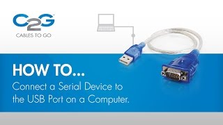 How To Connect a Serial Device using USB [upl. by Kotz]