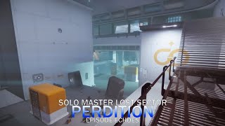 Solo Flawless Master Lost Sector  Hunter Destiny 2 Perdition [upl. by Emsoc]