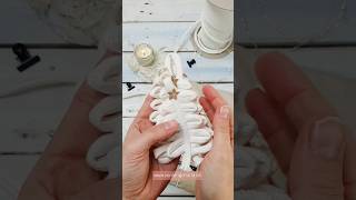 FakeMakramee selber machen  Last Minute DIY ✨️ sewing diy christmasgift [upl. by Davide]