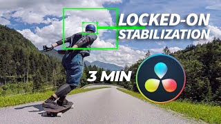 LOCKED ON STABILIZATION Effect in Davinci Resolve 17 [upl. by Reivaxe]