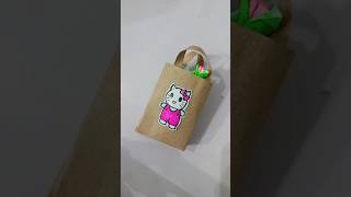 Diy cute paper bag paper craftsshorts shortsfeed viralvideo trending craft diy handmade [upl. by Adnamor]