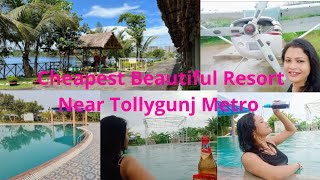 Cheapest Beautiful Resort Near Tollygunj Metro  বড় সুইমিং পুল ওয়ালা রিসোর্ট in Kolkata [upl. by Arleta978]