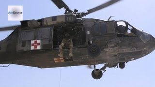 UH60L Blackhawk MEDEVAC Hoist Training [upl. by Hercule]