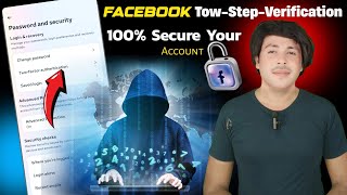 Facebook Tow Step Verification Enable 2024  Facebook Tow Factor Authentication On  Facebook secure [upl. by Matland629]