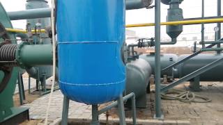 DOING waste tyre pyrolysis plant disposal of waste tyre to fuel oil video [upl. by Hube968]