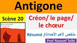 Antigone de Jean Anouilh  Créon et le Chœur résumé [upl. by Kenta]