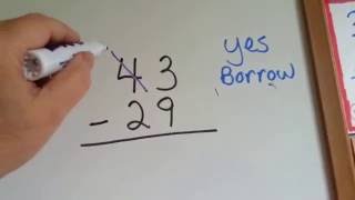 Grade 3 Math 110 Borrow Rename or Regroup to Subtract [upl. by Herrle]