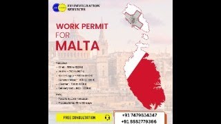 MALTA WORK PERMIT 2024 [upl. by Neirrad]