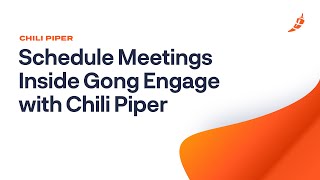 How To Schedule Meetings Inside Gong Engage with Chili Piper [upl. by Jonell]