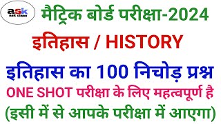 History Ka Objective Question 10th 2024  History Ka Objective Question Class 10th  Itihas Ka Mcq [upl. by Eisele]