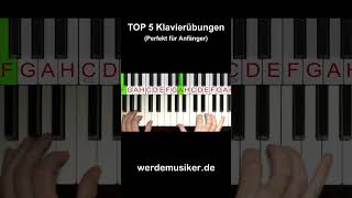 Die TOP 5 Klavierübungen für Anfänger [upl. by Dionis]