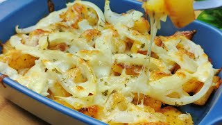 Potatoes and onions recipe Easy and tasty pan fried potatoes that everyone love [upl. by Anerac]