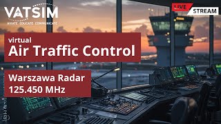 VATSIM ATC  EPWWCTR  Warszawa Radar  Wirtualna kontrola ruchu lotniczego [upl. by Asia]