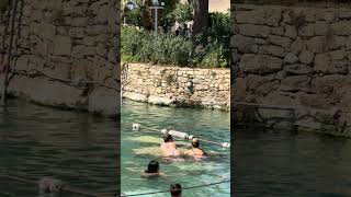 Cool Water Rest in Cleopatra Ancient Pool in Summer 🏊‍♂️ pamukkale [upl. by Enitsua213]