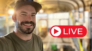 LIVE from a skoolie roof raise and answering all your questions for 45 mins [upl. by Borlow]