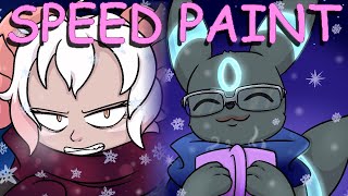 Speed Paint  COMMISSION  Snowy Icons 5 [upl. by Ahsekat763]