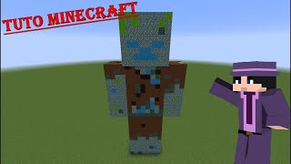 TUTO Minecraft Statue  Noyé  Drowned [upl. by Sloatman]