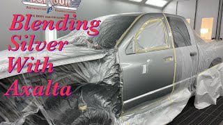 Blending silver Dodge Ram with Axalta paint [upl. by Vange777]