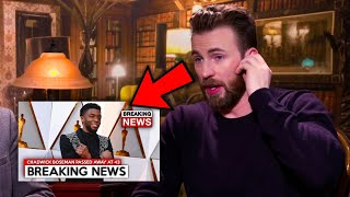 Celebrities Reacting To Chadwick Boseman Passing Away ft Chris Evans Brie Larson Chris Pratt [upl. by Ocirrej571]