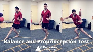 Balance and Proprioception Test  BodyWorx Physiotherapy Newcastle [upl. by Aveneg624]