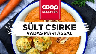 Sült csirke vadas mártással és zsemlegombóccal  recept [upl. by Sabina]