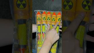 RADIOACTIVE FIREWORK ROCKETS ARE NUTS Shorts Fireworks [upl. by Litman]