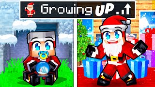 Growing Up as SANTA CLAUS in Minecraft [upl. by Namreh]