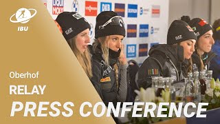 Oberhof 2023 Women Relay Press Conference [upl. by Ander806]