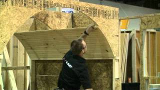 Building a Barrel Ceiling Part 4 Finishing with Eastern White Pine bead board [upl. by Ekal676]