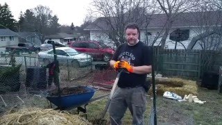 Urban Farming Starting a Hotbed Garden For Late Winter Gardening [upl. by Bonny27]