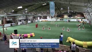 Agility JSPSM 2021 lauantai 1 sarja 5059 SM [upl. by Deron]