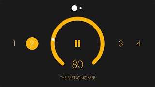 80 BPM 24 Modern Metronome  1 Hour Metronome 80 BPM [upl. by Curr]