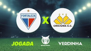 FORTALEZA X CRICIÚMA AO VIVO CAMPEONATO BRASILEIRO SÉRIE A  10082024 [upl. by Onra]