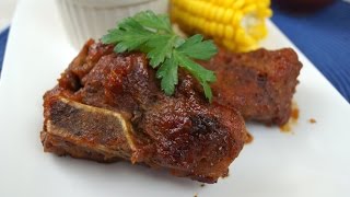 Costillas en Salsa quotBBQquot con Manzana  Mi Cocina Rápida [upl. by Arvie]