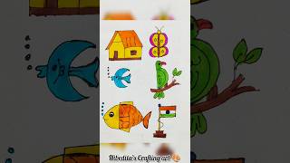 letter Drawing with ABCDEF  easy letter Drawing tutorial for beginners shortvideoviralvideo [upl. by Alih]