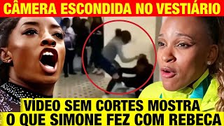 REBECA ANDRADE  Vídeo SEM CORTES mostra o que SIMONE BILES FEZ COM REBECA ANDRADE [upl. by Nyrb]