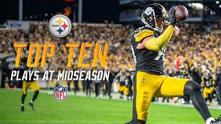 Steelers Top 10 plays at midseason via NFL  Pittsburgh Steelers [upl. by Acirre]