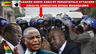 Leaked Audio ZanuPF Parastatals attacked kwakuuya operation bvisai Mnangagwas regime Jeff Judah🔥🇿🇼 [upl. by Oiromed]