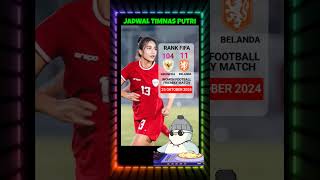 JADWAL TIMNAS PUTRI bola01 channelbola football [upl. by Winston304]