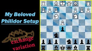 How to Play the Philidor Defense  The Exchange Variation  Chess Openings for Black [upl. by Aisatnaf]