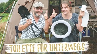 UNSERE TOILETTE FÜR UNTERWEGS  Klein leicht sauber amp klappbar [upl. by Mayor]