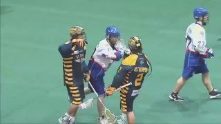 NLL Miles Thompson scores amazing behindtheback goal for Georgia Swarm [upl. by Michelina]