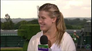 Eugenie Bouchard Live  Wimbledon interview [upl. by Oicnaneb856]