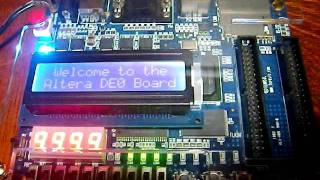 Terasic ALTERA DE0 Board DEMO [upl. by Enelak]