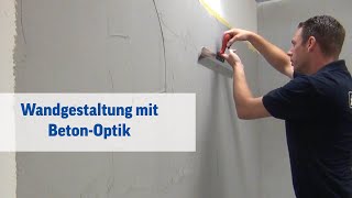 Wandgestaltung mit BetonOptik [upl. by Itirp]