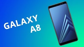 Samsung Galaxy A8 um intermediário com tela infinita e preço salgado Análise  Review [upl. by Johiah]