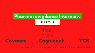 Pharmacovigilance Interview Questions and Answers Part IIPharmacy JobPharmacovigilance concepts [upl. by Nomyar]